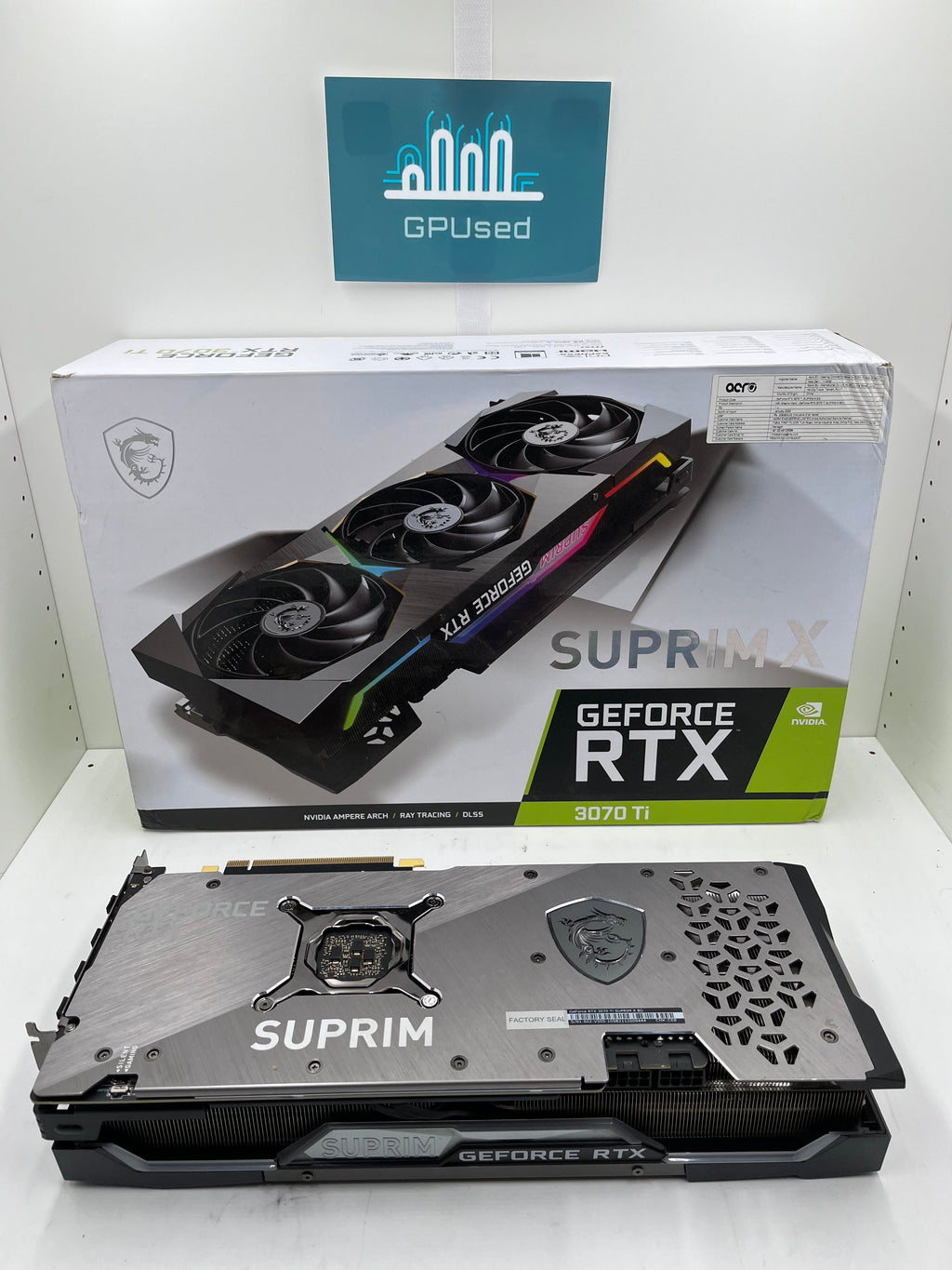 MSI Nvidia GeForce RTX 3070 Ti Suprim X 8GB GDDR6X - A - 10% Off (Was $299.99) - Premium Edition