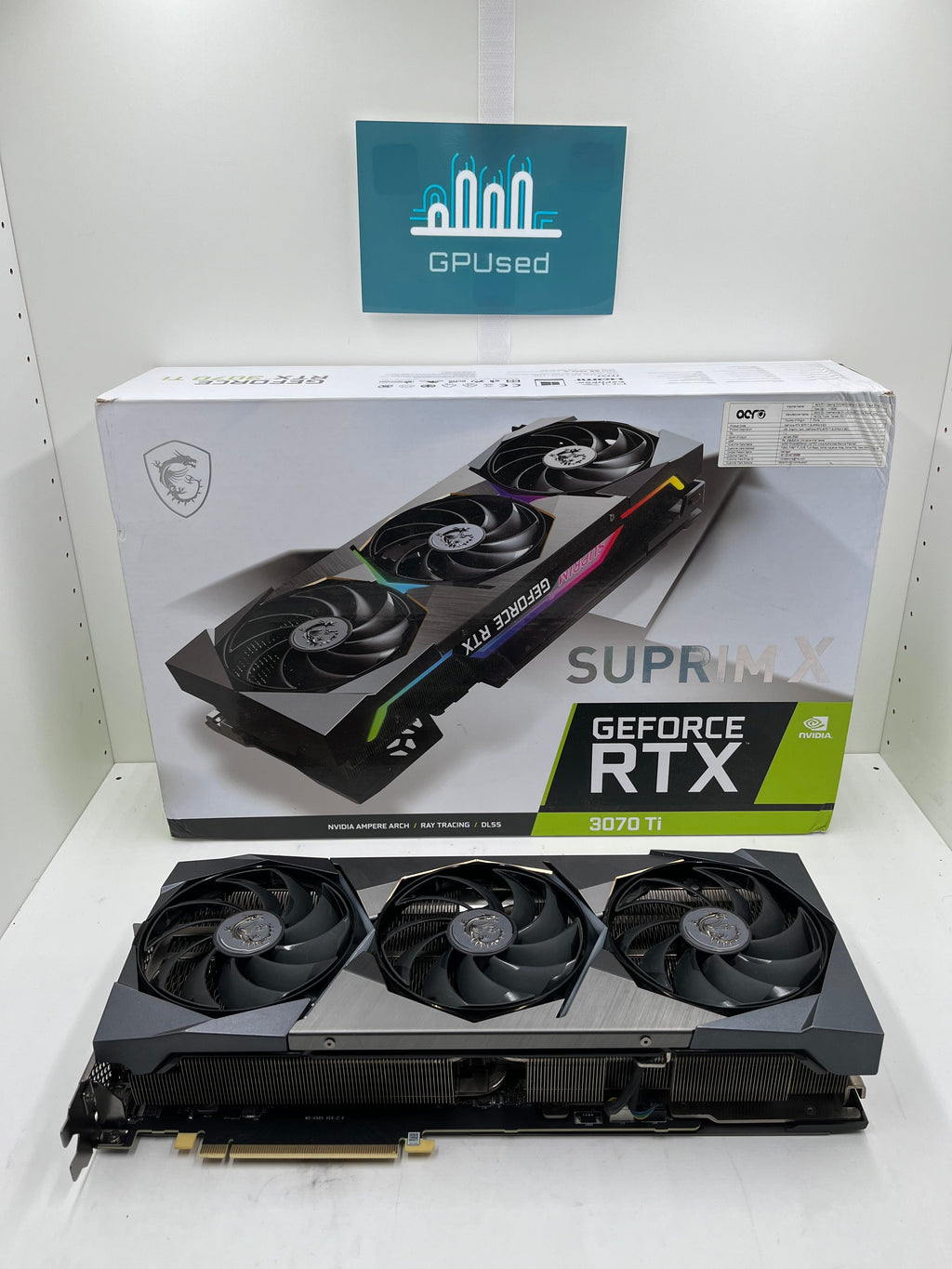 MSI Nvidia GeForce RTX 3070 Ti Suprim X 8GB GDDR6X - A - 10% Off (Was $299.99) - Premium Edition